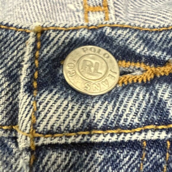 Polo Jeans Company Ralph Lauren Jeans Mens 40x32 Blue Relaxed Baggy USA Flag - Picture 2 of 9
